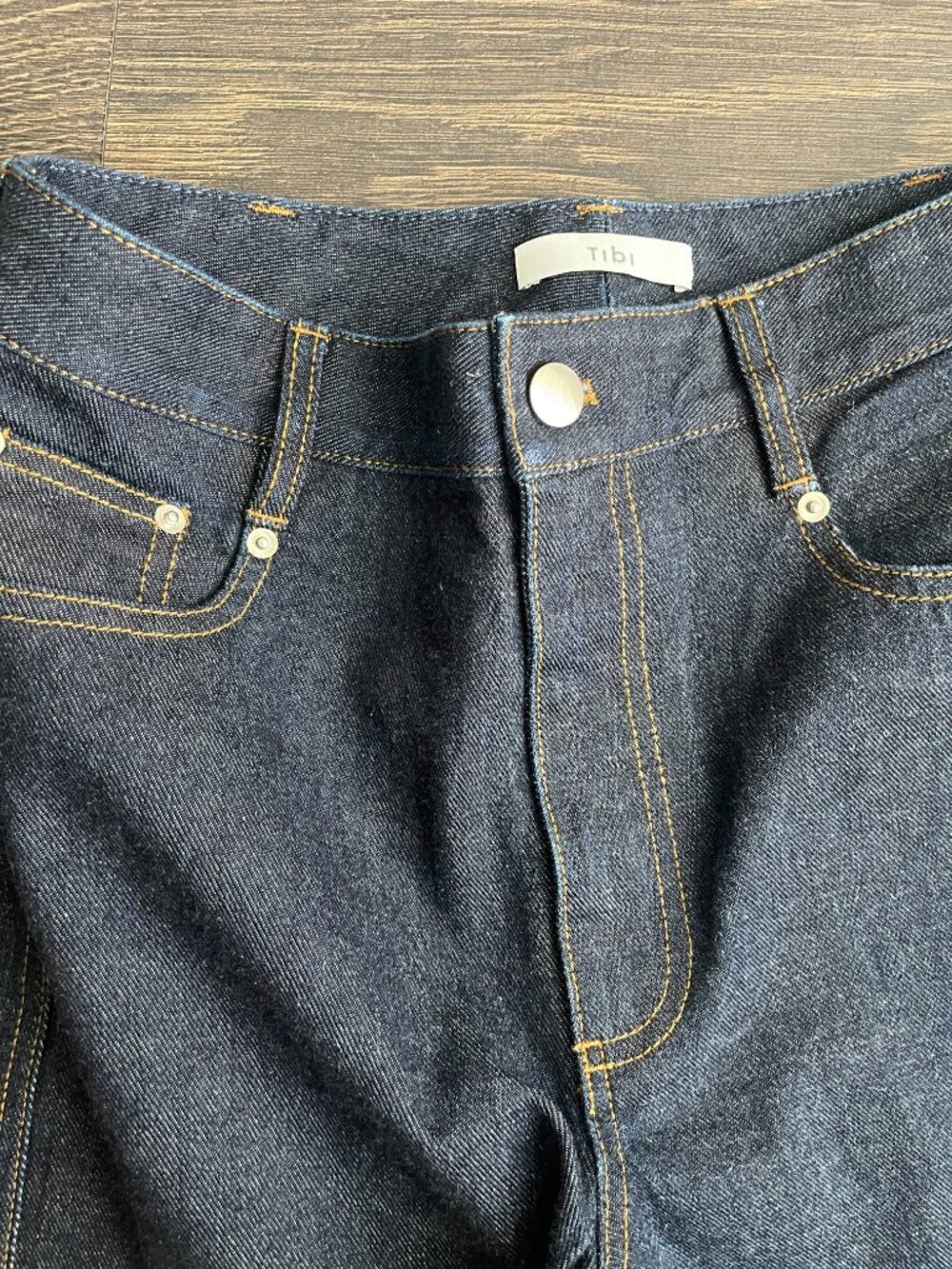 Tibi NWOT Indigo Denim Sid Jean Short 28 - Picture 7 of 16